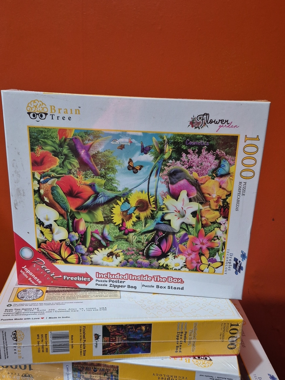1000-Piece Floral Puzzle - Multicolor